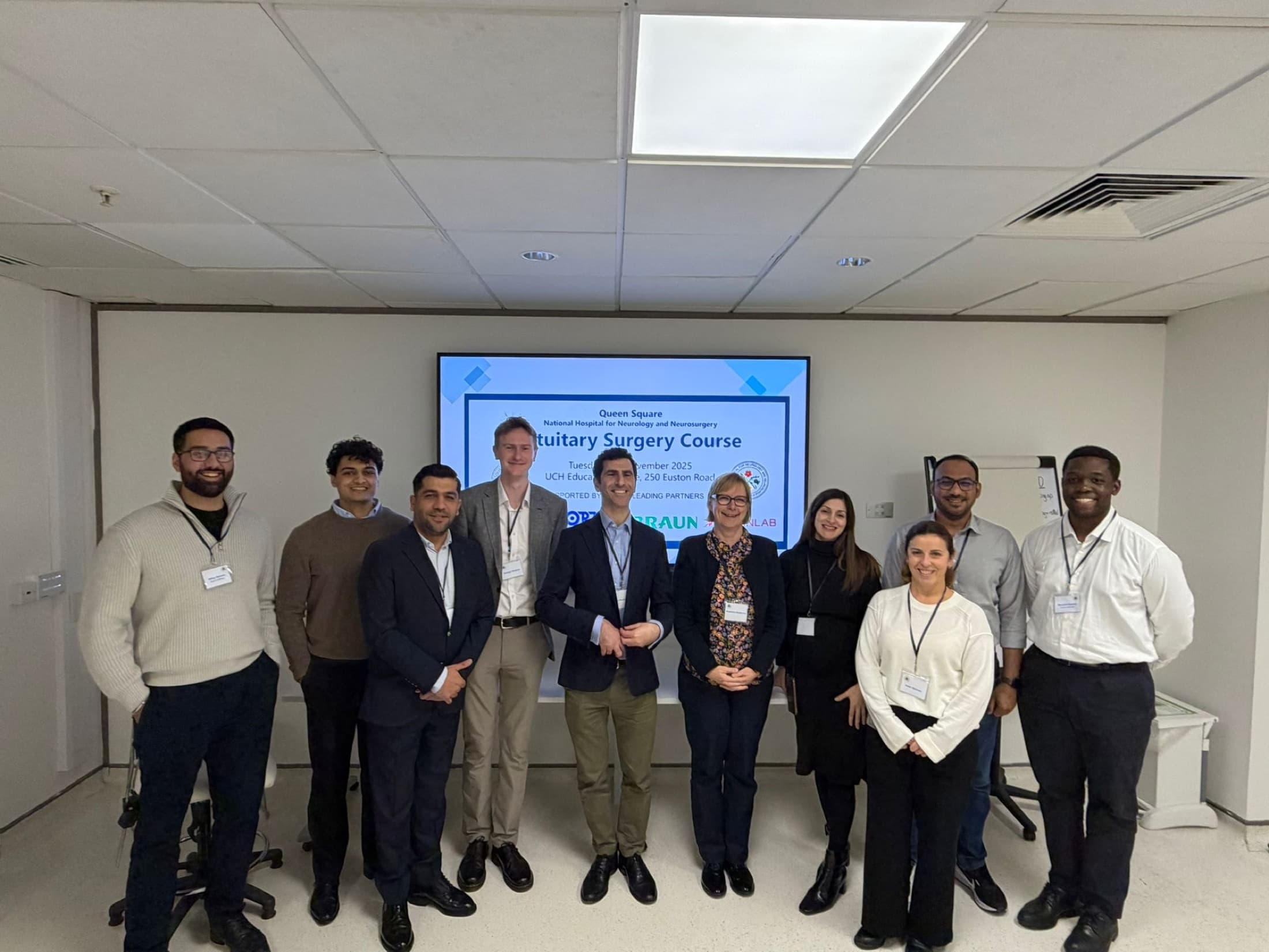 George Hudson with faculty at the Pituitary Surgery National Course